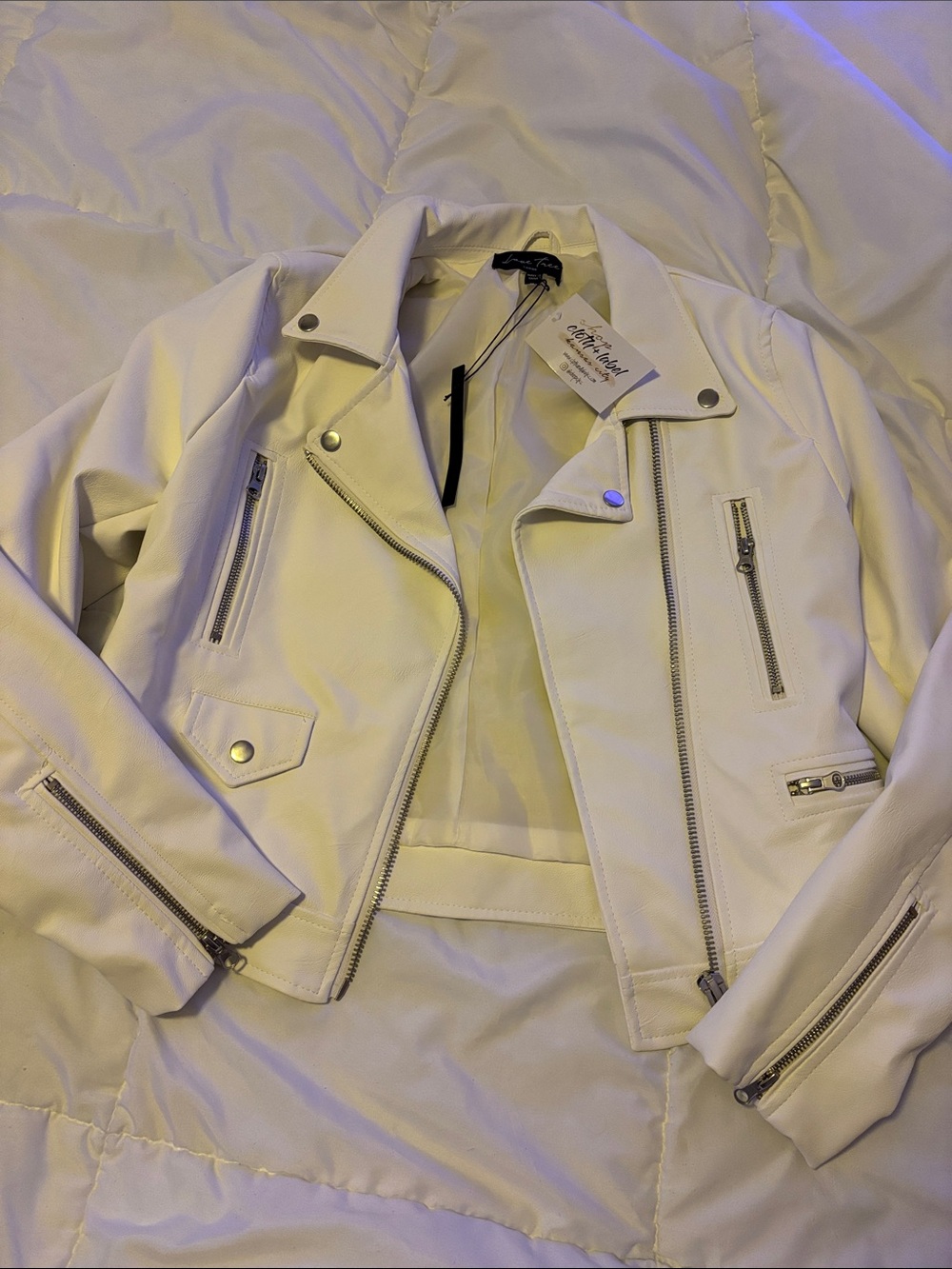 Faux Leather jacket nwt